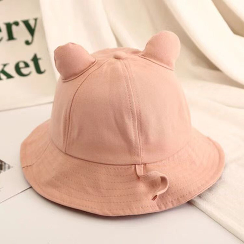 Summer and Spring Women Lovely Cat Ears Small Tail Bucket Hat Girl Fisherman Cap