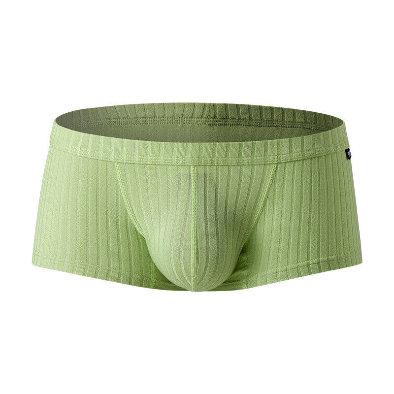 Men’s Sexy Underwear Low waist Briefs U Pouch Boxers Striped Shorts Underpants