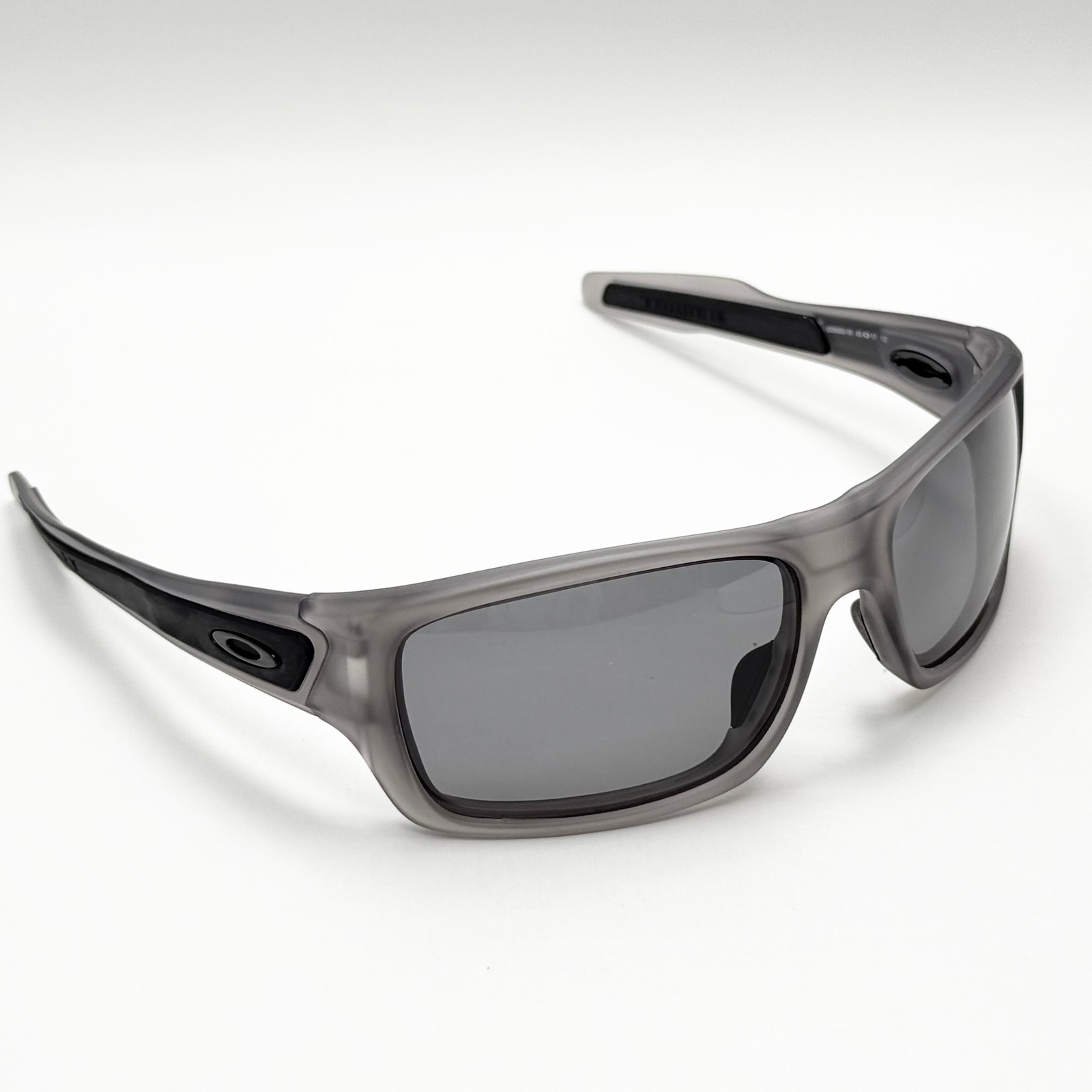 Oakley Turbine OO9263 Transparent Gray Frame Gray Polarized Sunglasses
