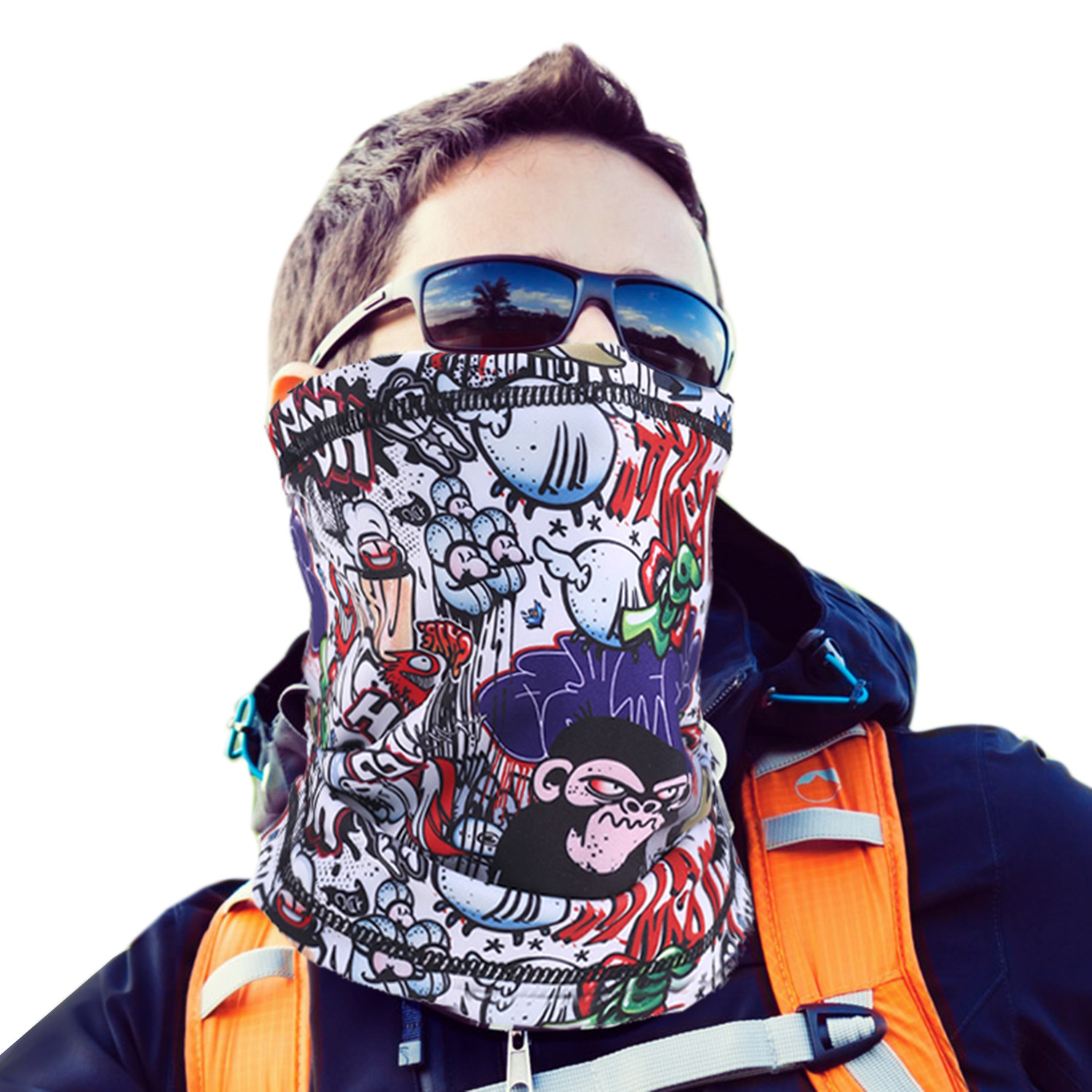 Winter Neck Warmer Gaiter Fleece Windproof Face Mask Cover Scarf for Men & Women