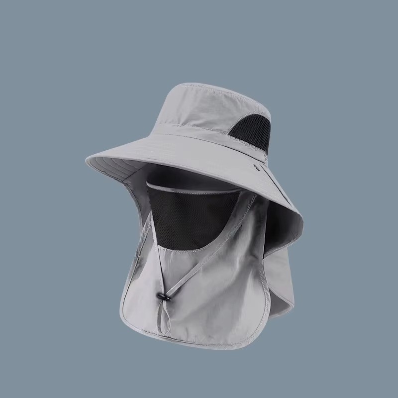 Wide Brim Sun Hat UV Protection Bucket Cap For Hiking Camping Fishing Safari Men