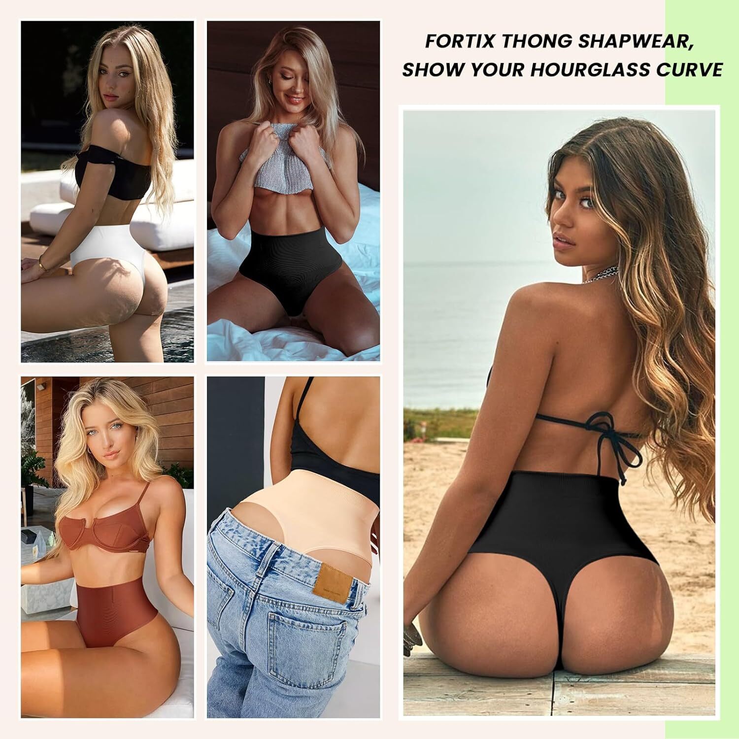 Tanga Con Control De Abdomen Para Mujer Bragas De Faja Sin Costuras Moldeadora