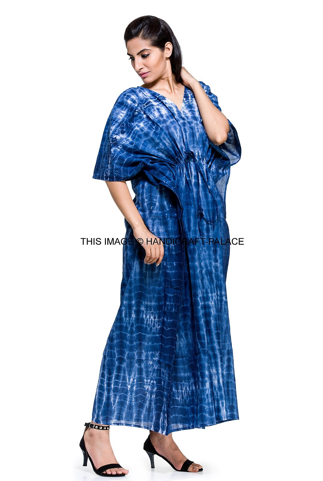 10 Pcs Wholesale Lot of Kaftan Women Kaftan Dress Indigo Blue Beach Long Caftan