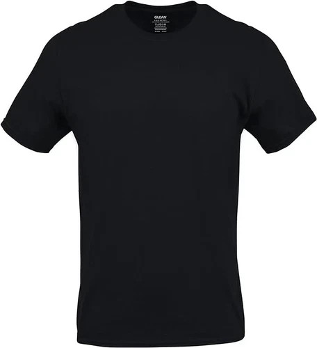 Gildan (6-pack) Black Solid Ultra Cotton Short Sleeve Blank Tee T-Shirt S-XL