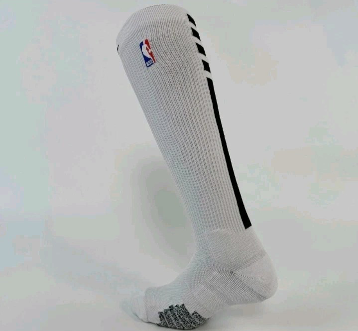 1 Black 1 White Total 2 Pack Nike NBA Elite Socks – Knee Highs