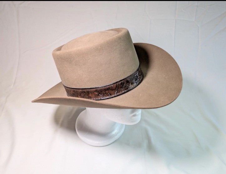 Stetson XXX 3X Beaver Revenger Cowboy Hat Gambler Flat Crown 7