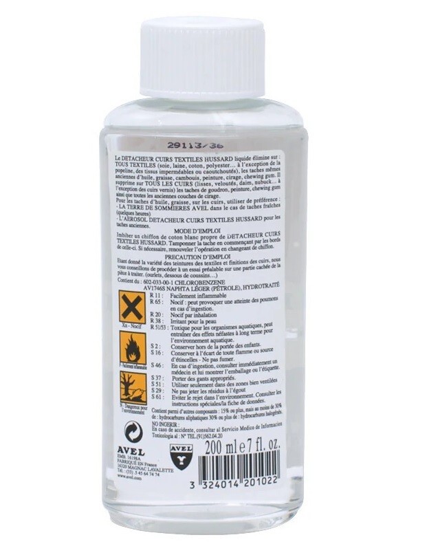 Saphir / Avel Hussard Stain Remover Liquid 7,05 OZ