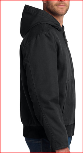 New CT104050 Carhartt® Washed Duck Active Jac Black in Package Large