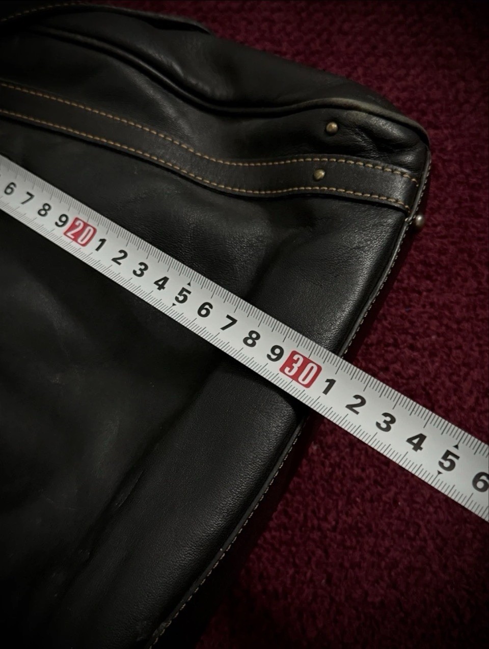 MCM MUNCHEN Leather Vintage Germany Dark Black