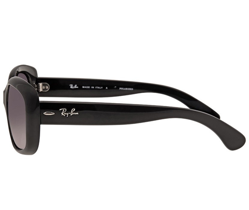 NEW Ray-Ban Rb4101 Jackie Ohh Black Grey Gradient Polarized 58mm Sunglasses