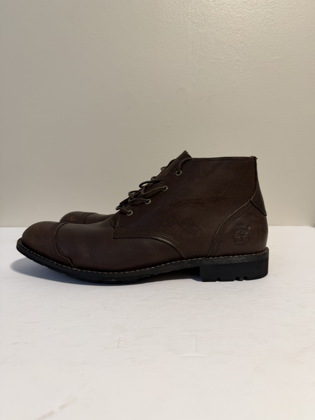 Timberland Men’s Brown Leather Chukka Ankle Boots Size 11W