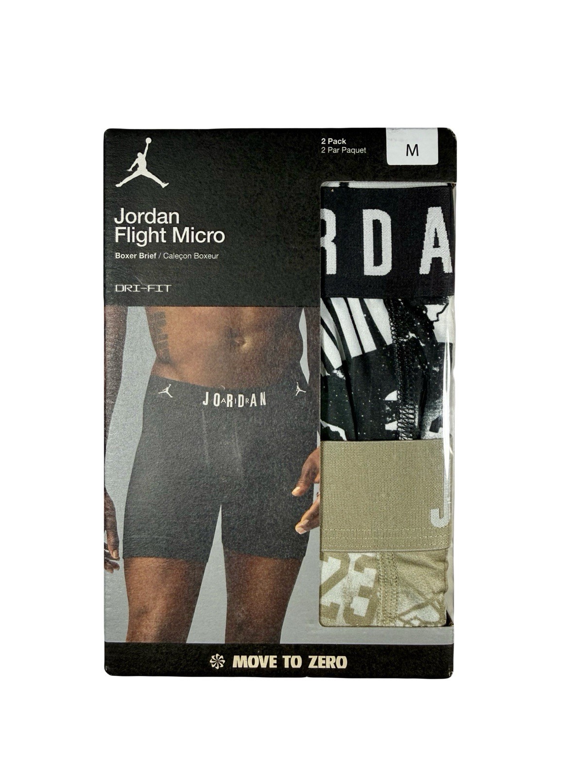 NWT. Jordan. 2 Pack. Flight Micro Boxer Briefs. Black. MRSP. $38.00