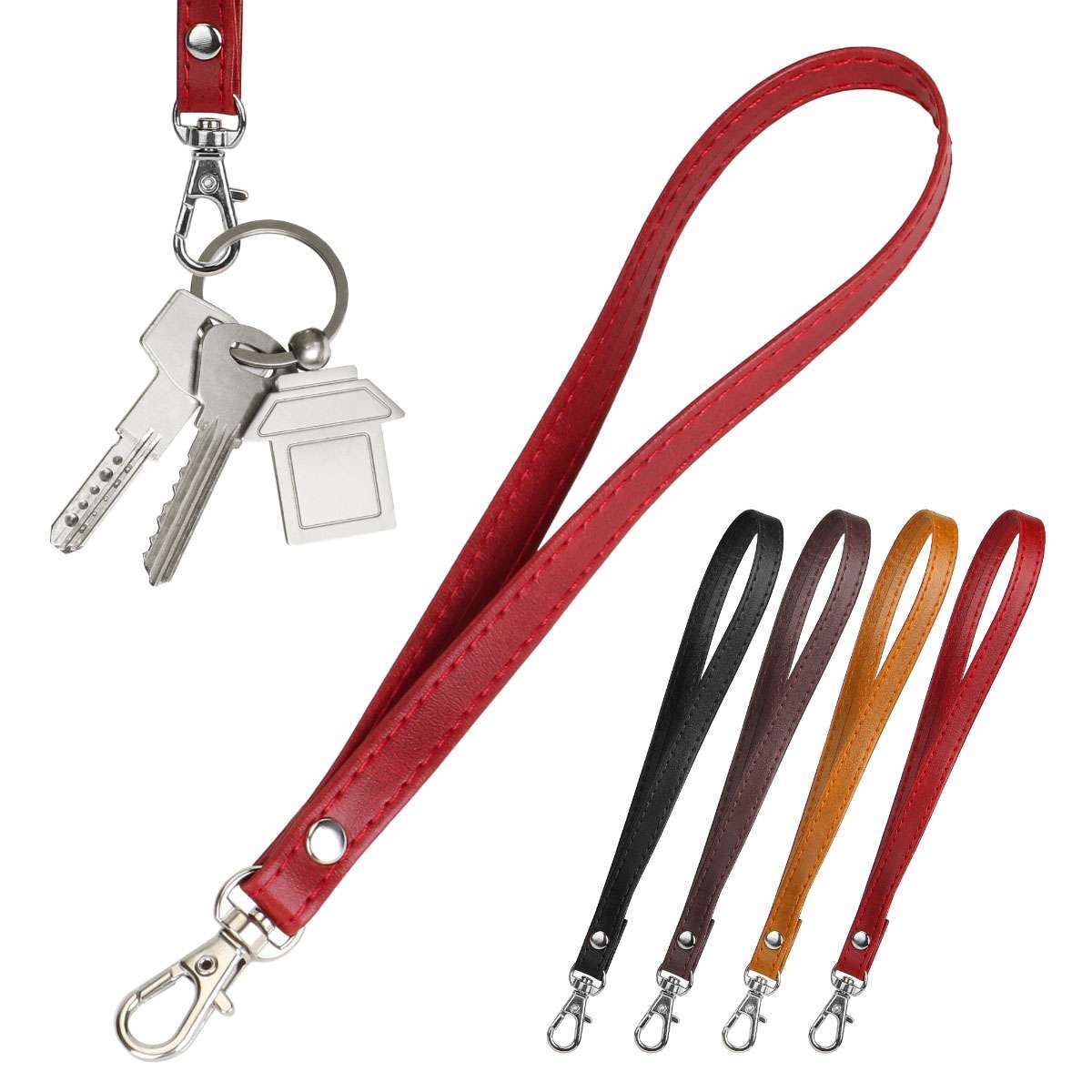 Replacement Bag Wrist Strap Hands-Free Leather Wristlet for Wallets Purse Clutch