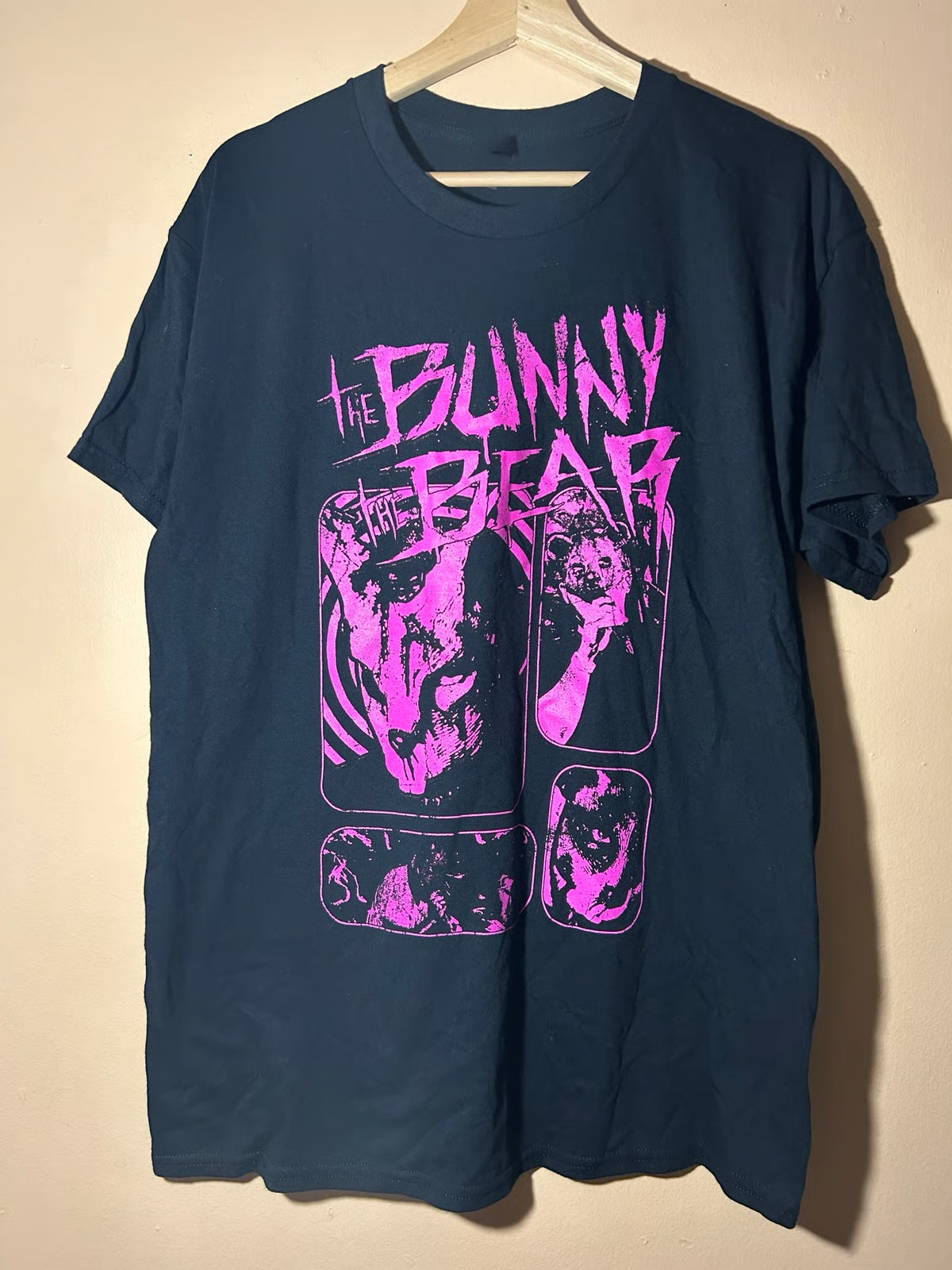 RARE The Bunny The Bear Band Tee Concert!! Mens Womens NT125 FREE SHIPPING