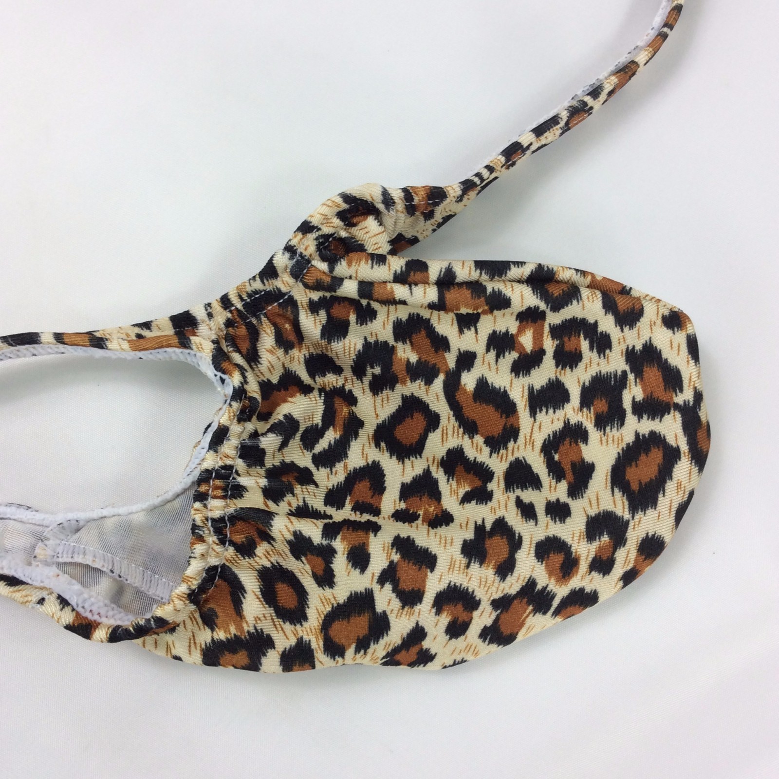 K403 P String Thong Grape Smugglers Contoured Pouch Leopard Printed Swim fabric