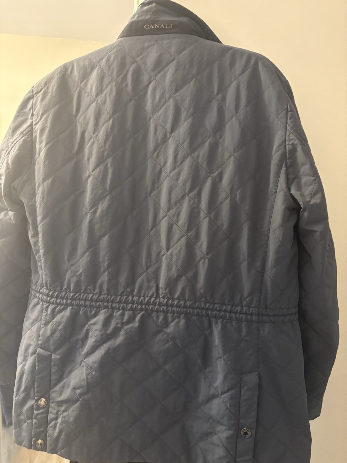 Canali Coat Men Size 54 Overcoat Insulated Button Zip Lined Made In Italy