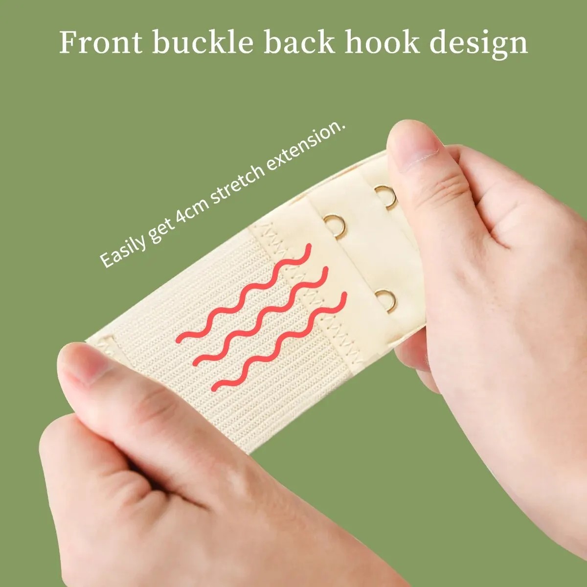 3Pcs Adjustable Bra Extender Back Clip Hook Elastic Underwear Strap Extension US