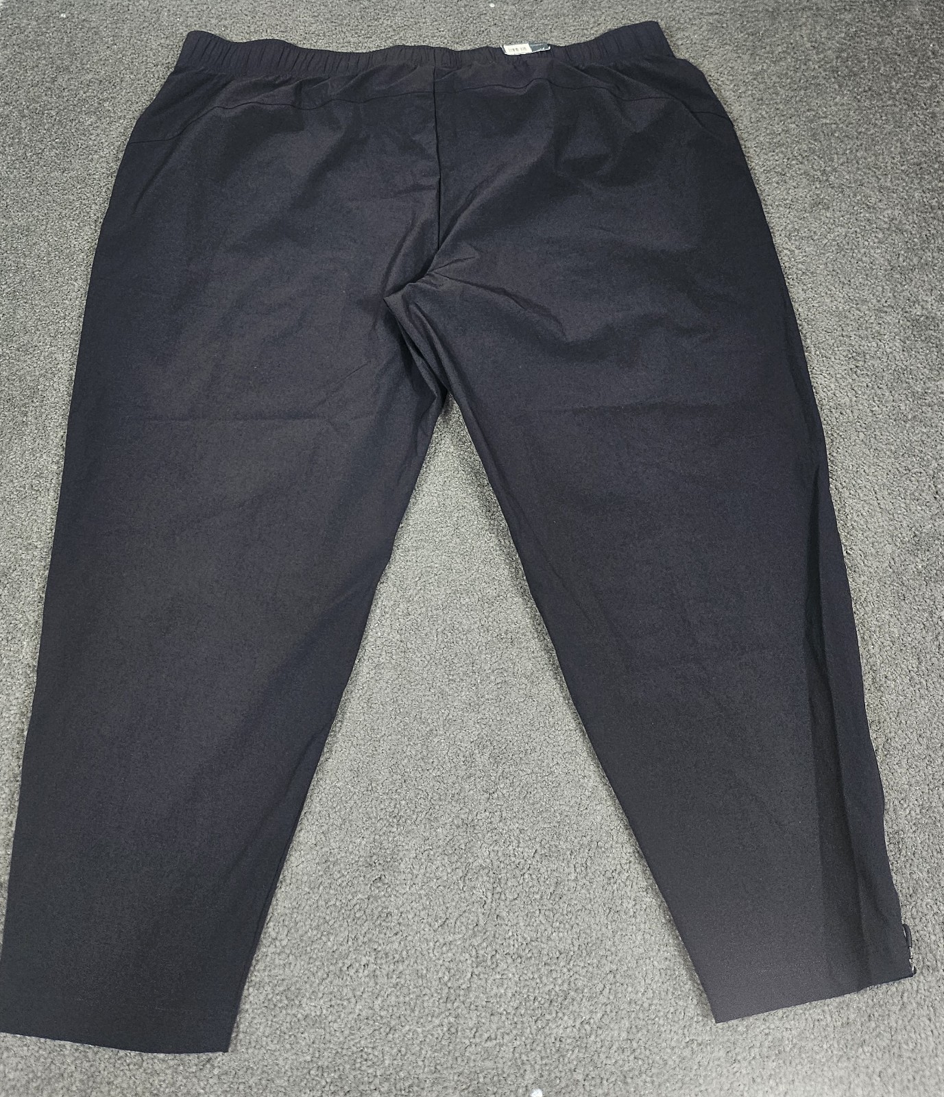 Men’s Jogger Pants 48X28 4XB Tek Gear Black Nylon Spandex Stretch Pull On