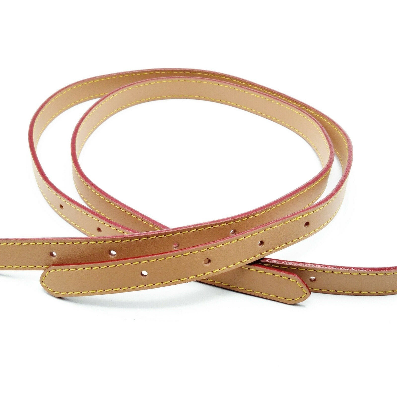15mm One Pair Genuine Adjustable Vachetta Leather Strap Bucket Marais Replace…