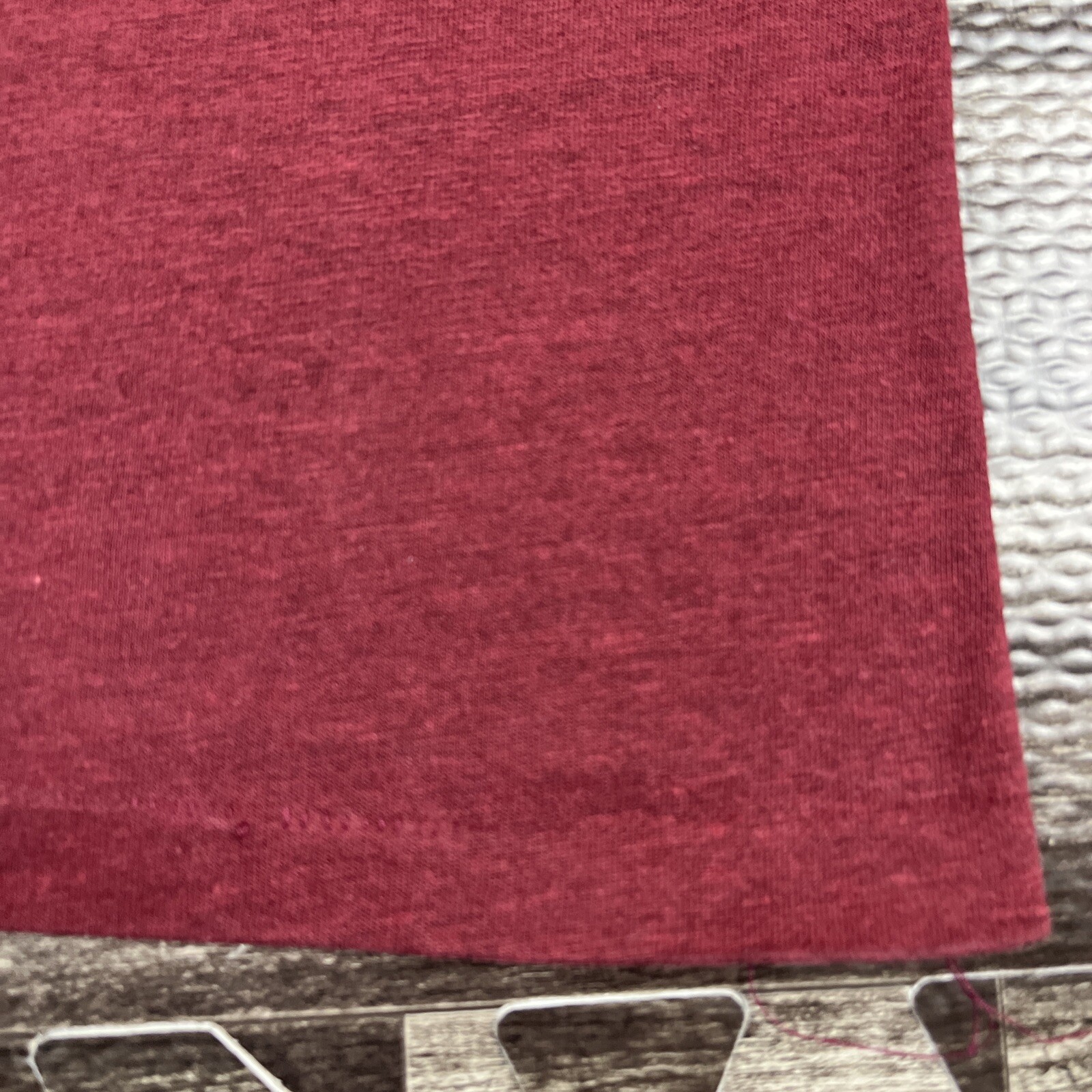 Vintage 1980s #1 Dad Graphic Tshirt Burgundy Medium VTG Casual