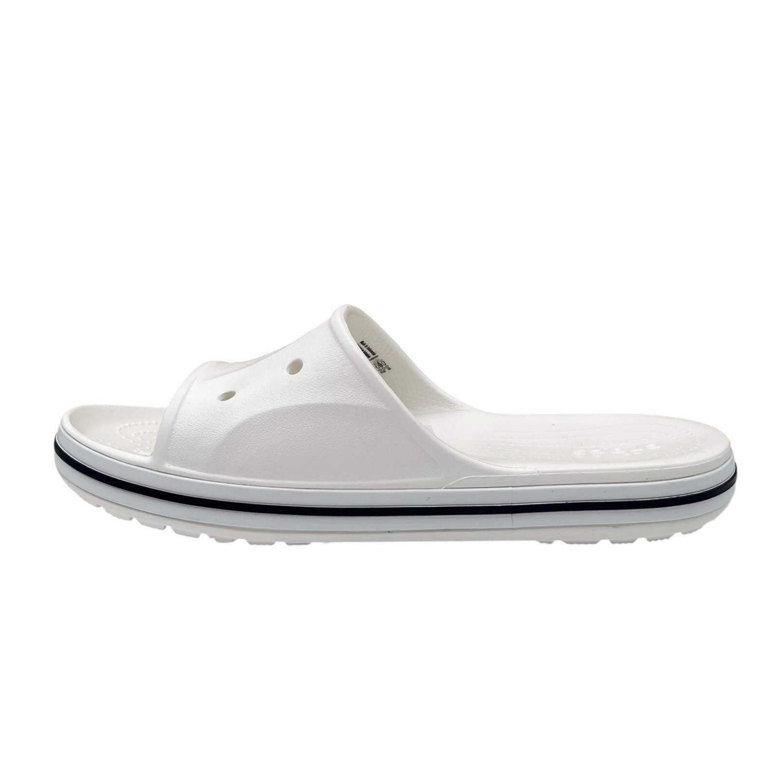 Crocs Bayaband Womens Slide Sandal Size 9 White Navy Water Friendly Lightweight