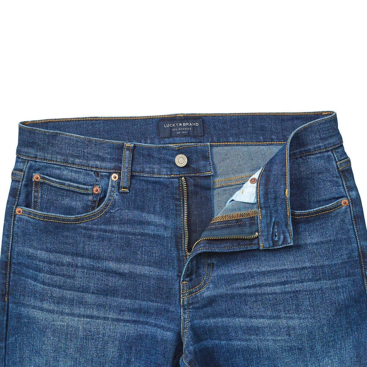 NWT Men’s Lucky Brand Jeans 410 Athletic Straight Leg Fit Cotton Blend Comfort
