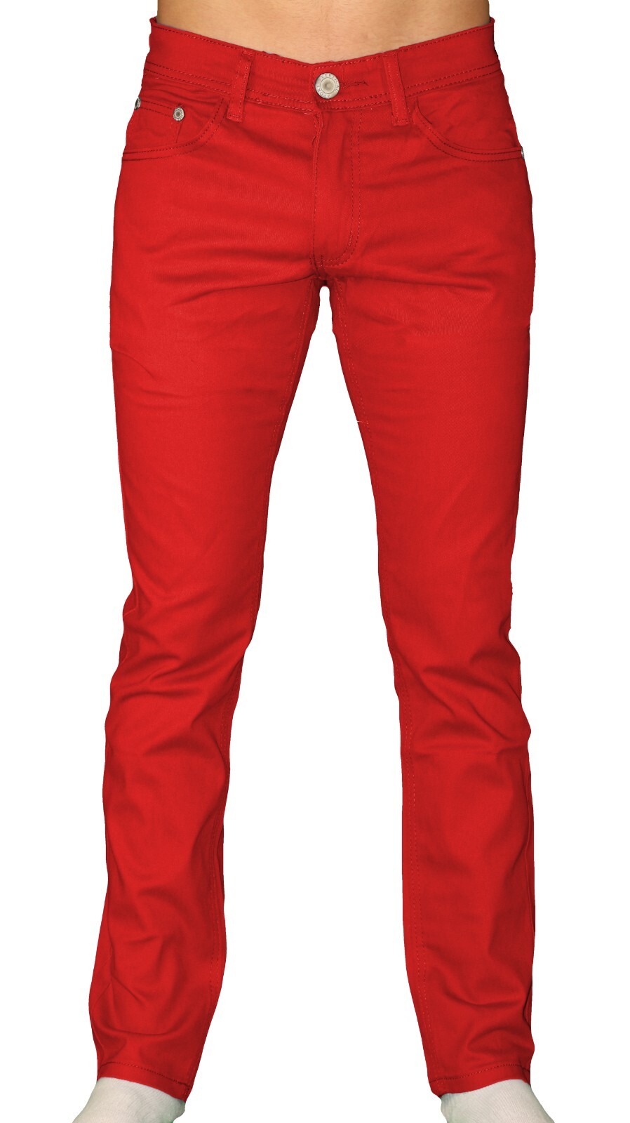 Chino Pants Men Khakis Skinny STRETCH SLIM FIT Flex Casual Cotton Trousers Slack