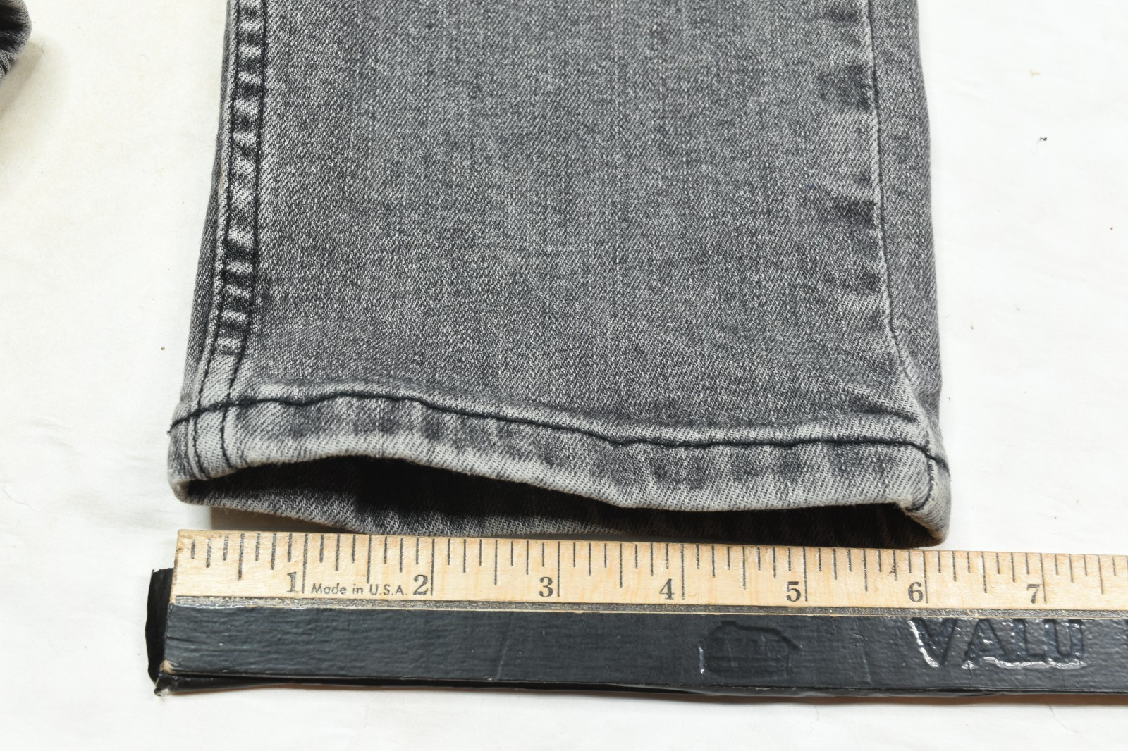 Levis 510 Jeans Mens 34×34 Black Faded Skinny Fit Tapered Leg Cotton Denim