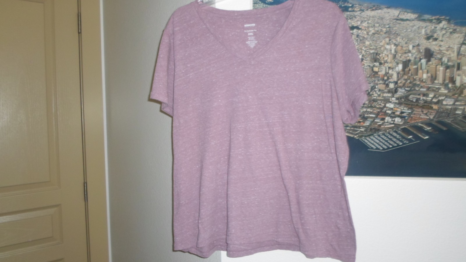 sonoma-purple-t-shirt-XXL-60% cotton-40%polyester-Vietnam-washed never worn