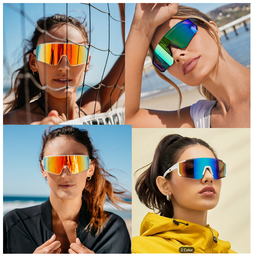 XLoop Oversize Sport SunGlasses Outdoor Wrap Around UV Protection For Men Woman