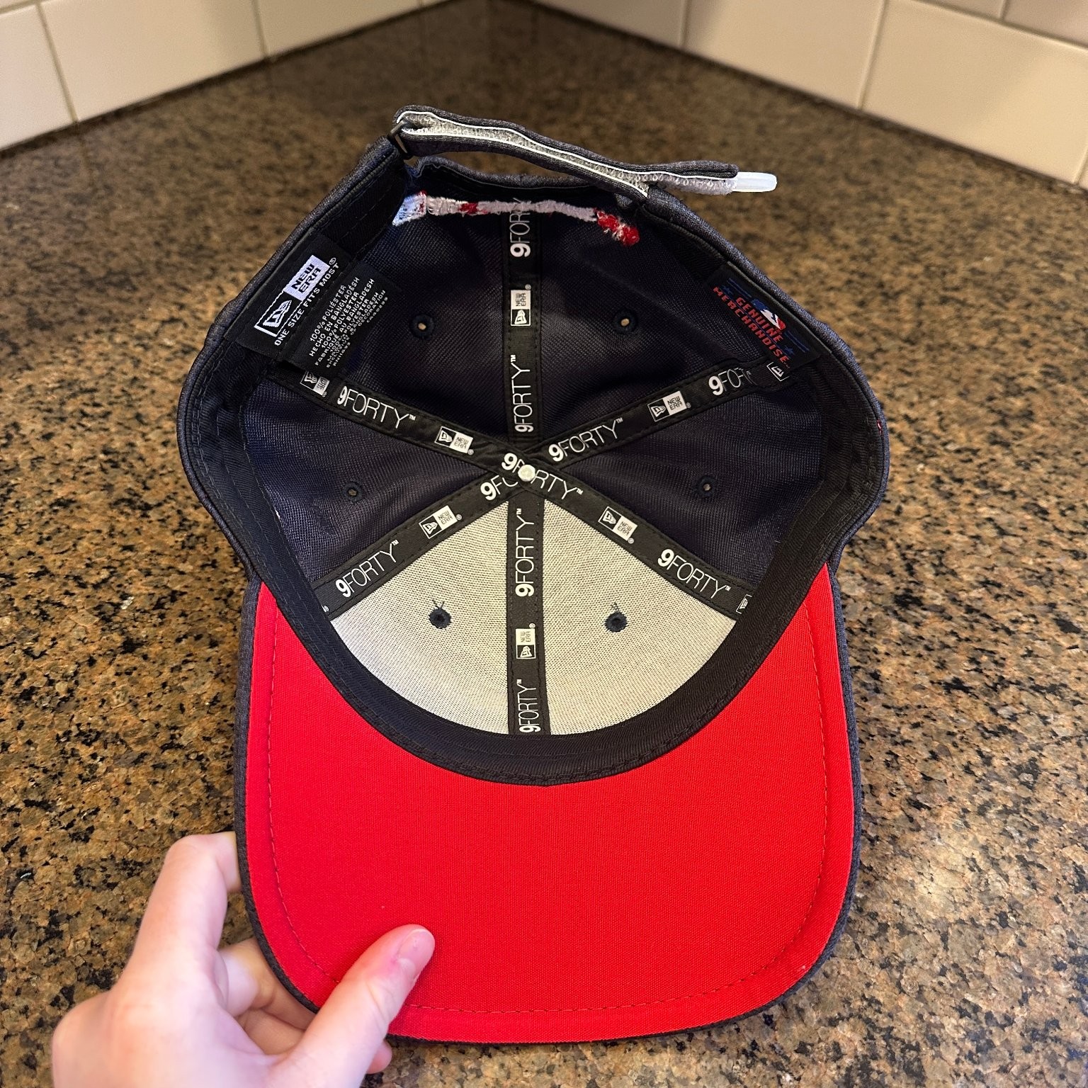 MLB Cleveland All-Star Game New Era 9FORTY Baseball Cap Adjustable OSFM Navy Red