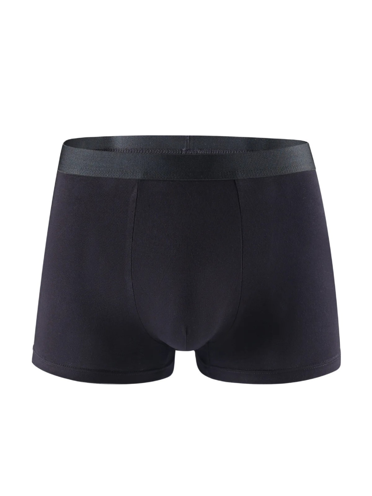 6pcs Men’s Bamboo Fiber Boxer Shorts Soft Breathable Underwear Solid Color Trunk