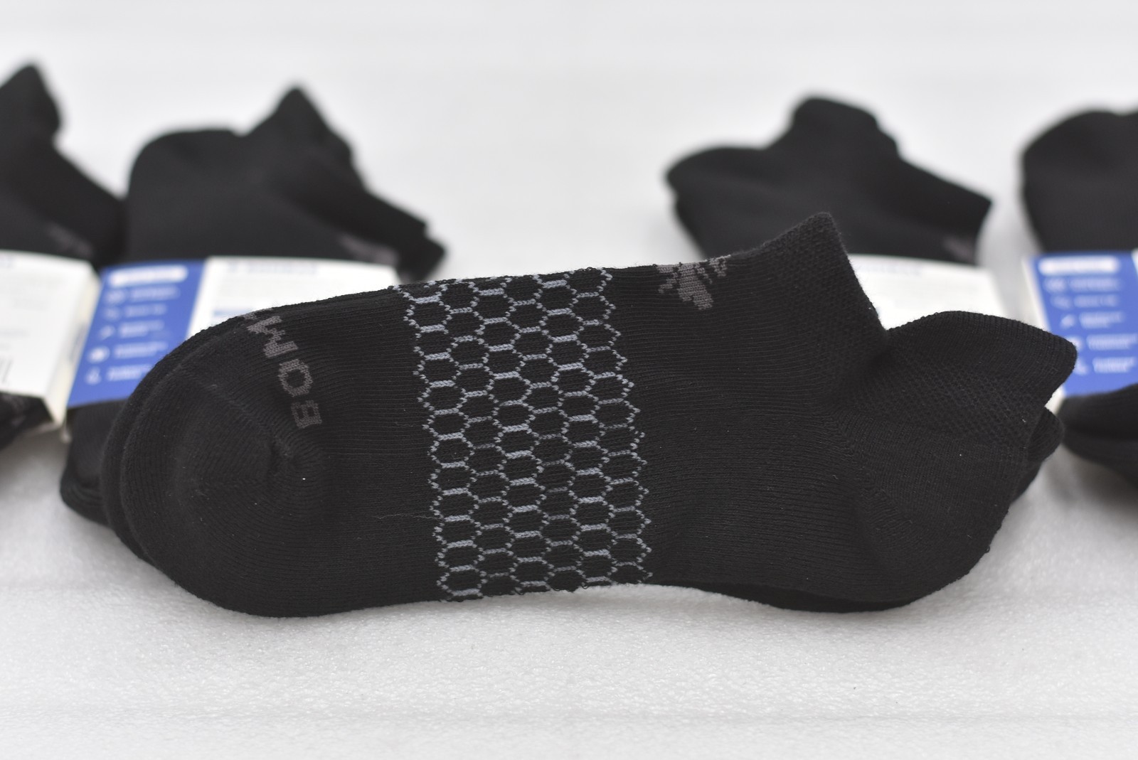 Lot of 5 Bombas Women’s Cushioned Comfort Ankle Socks Black Size Medium