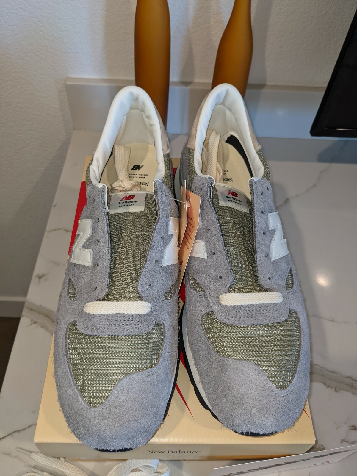 Size 13 – New Balance 990v1 MiUSA Marblehead Incense M990TA1 x Teddy Santis