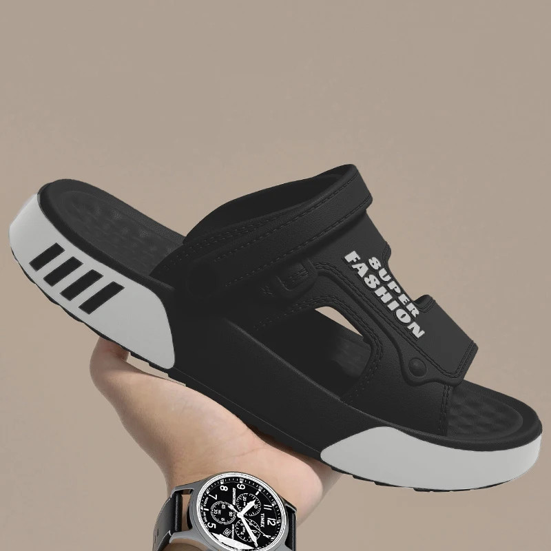 Men EVA Soft Platform Slide Slippers Indoor Outdoor Beach Sandals
