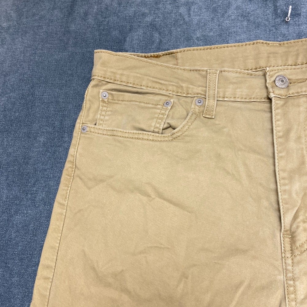 Levi’s 502 All Seasons Tech Jeans Mens 36×30 Beige Pockets Classic Straight Leg