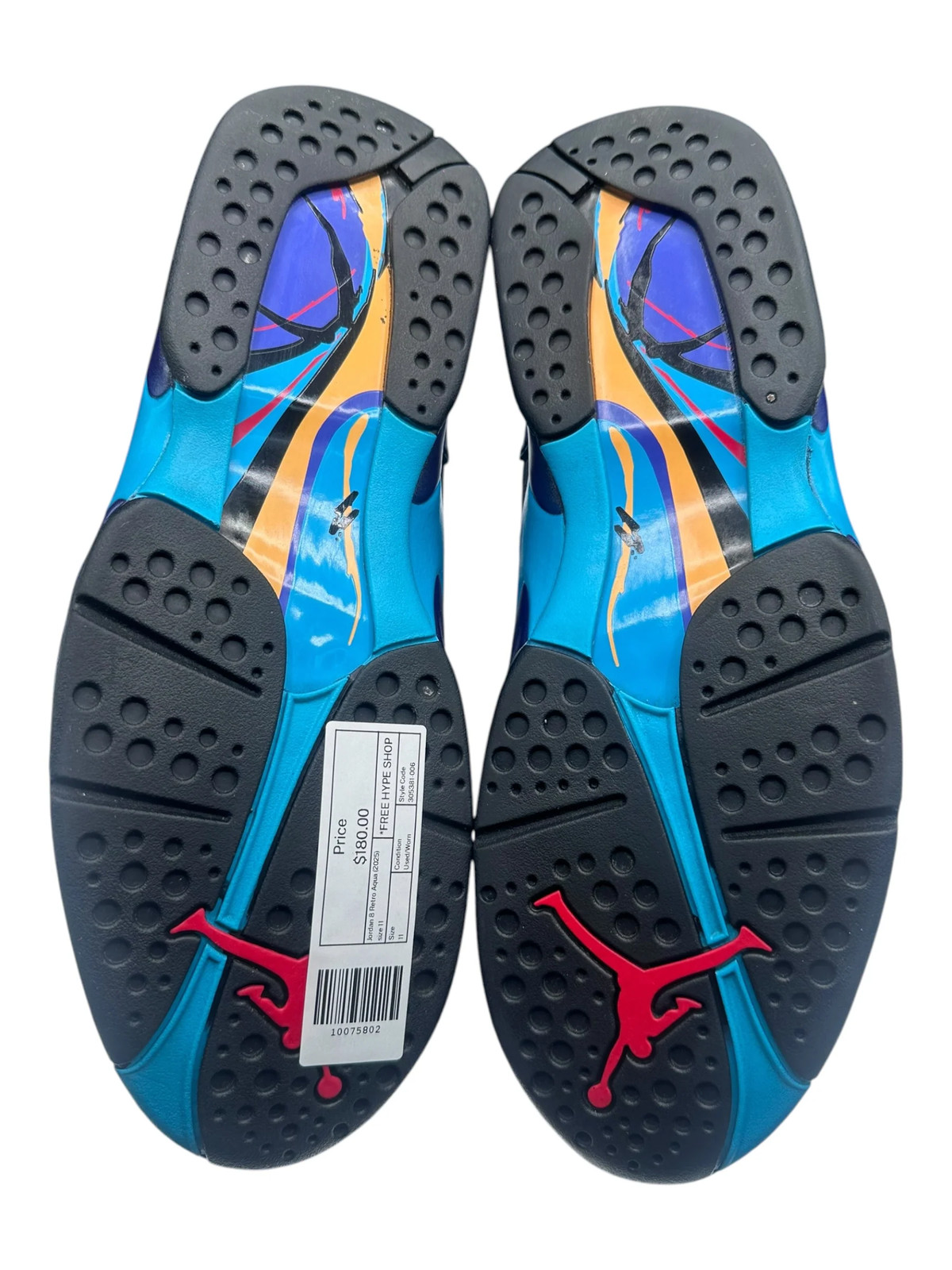 Jordan 8 Retro Aqua (2025) size 11 – Used/Worn