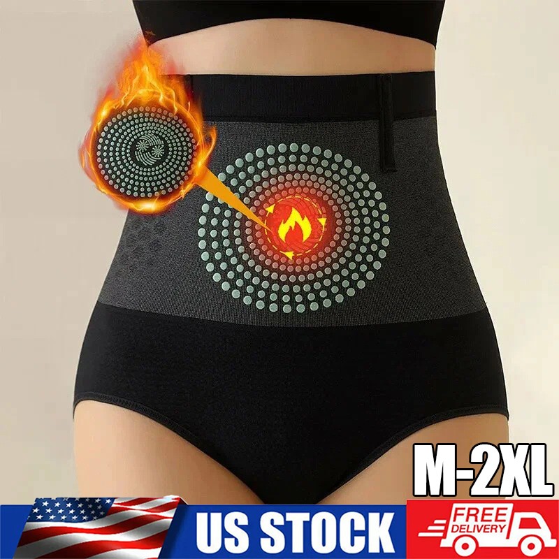 Womens High Waist Shaping Panties Magnetic Therapy Abdomen Control Waist Traine