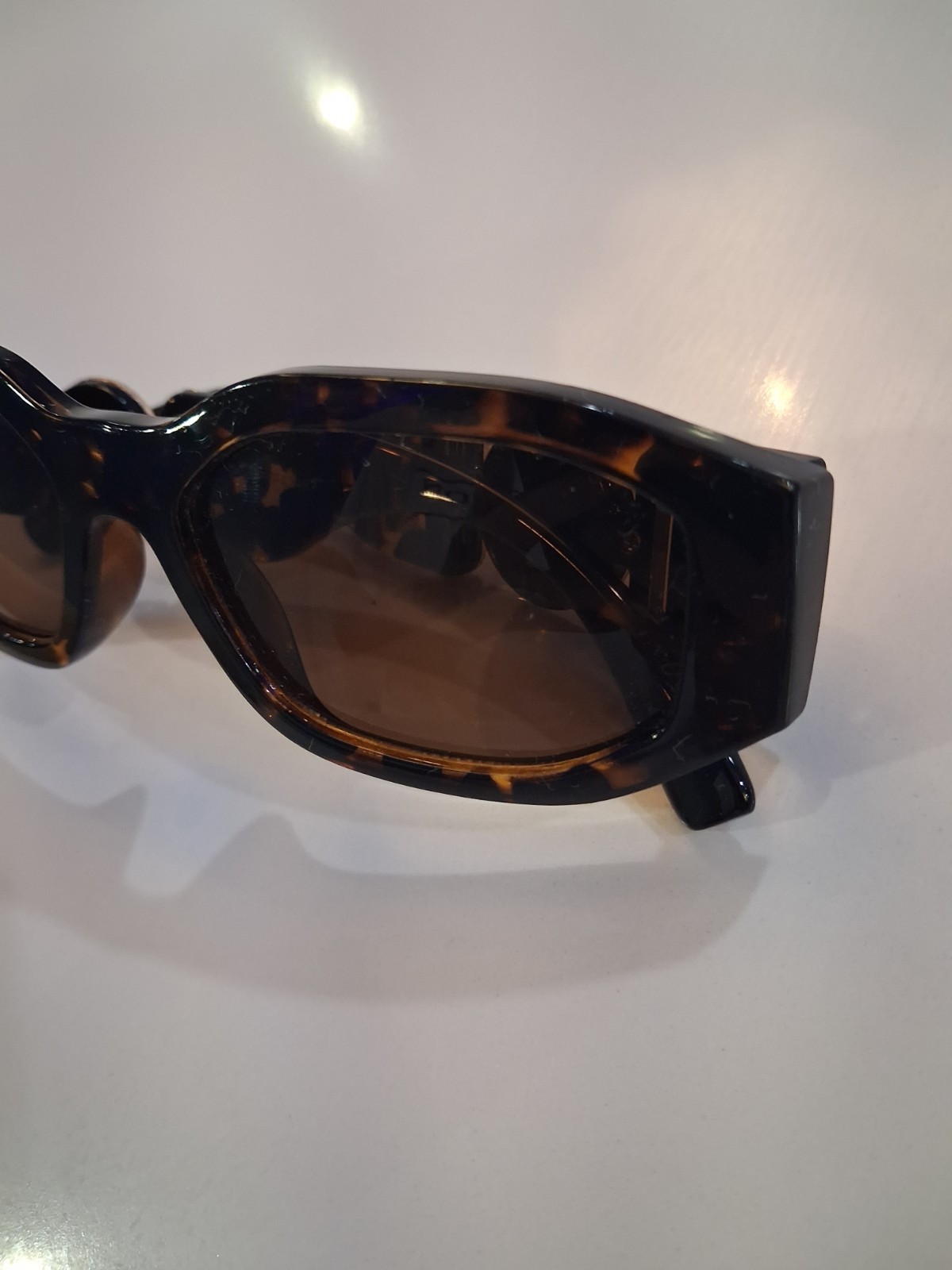Women’s Tortoise Shell Rectangle Sunglasses Brown Tinted Lenses UV400 POP P4245