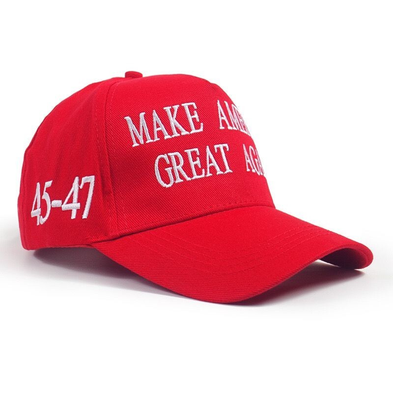 MAGA Red Make America Great Again Trump Hat Donald Trump 45-47 Hat Cap Red US