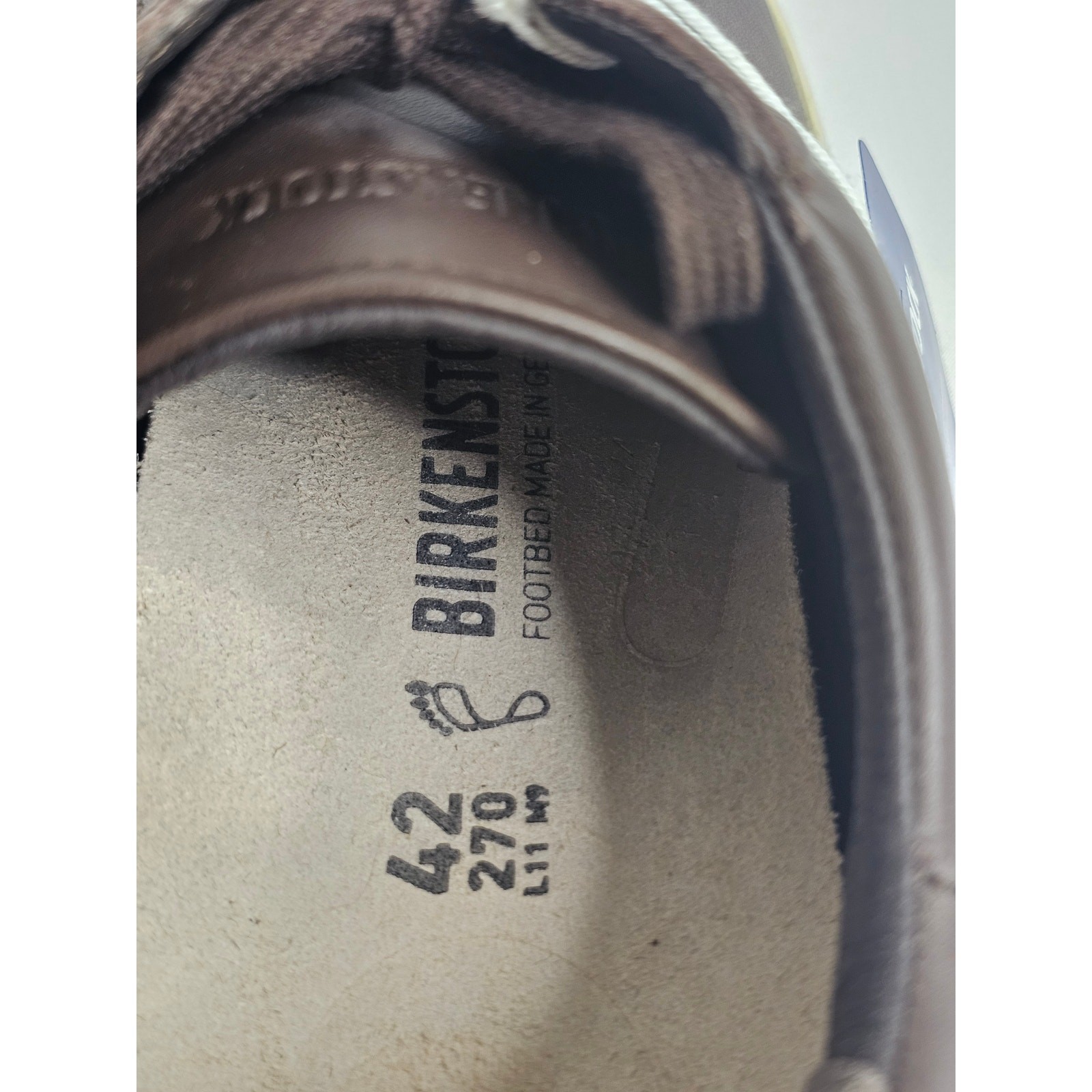 NWOB Birkenstock Bend Low Leather Dark Brown Sneakers 42/9