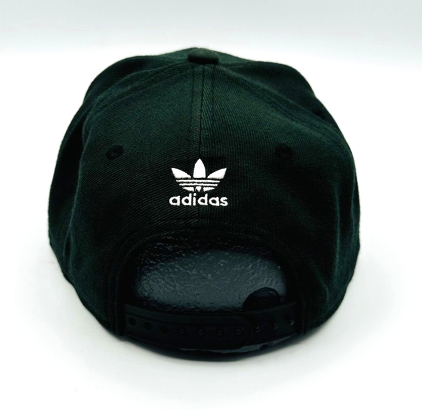Adidas Originals Trefoil Chain Snapback Hat Black White Logo OSFA NWT