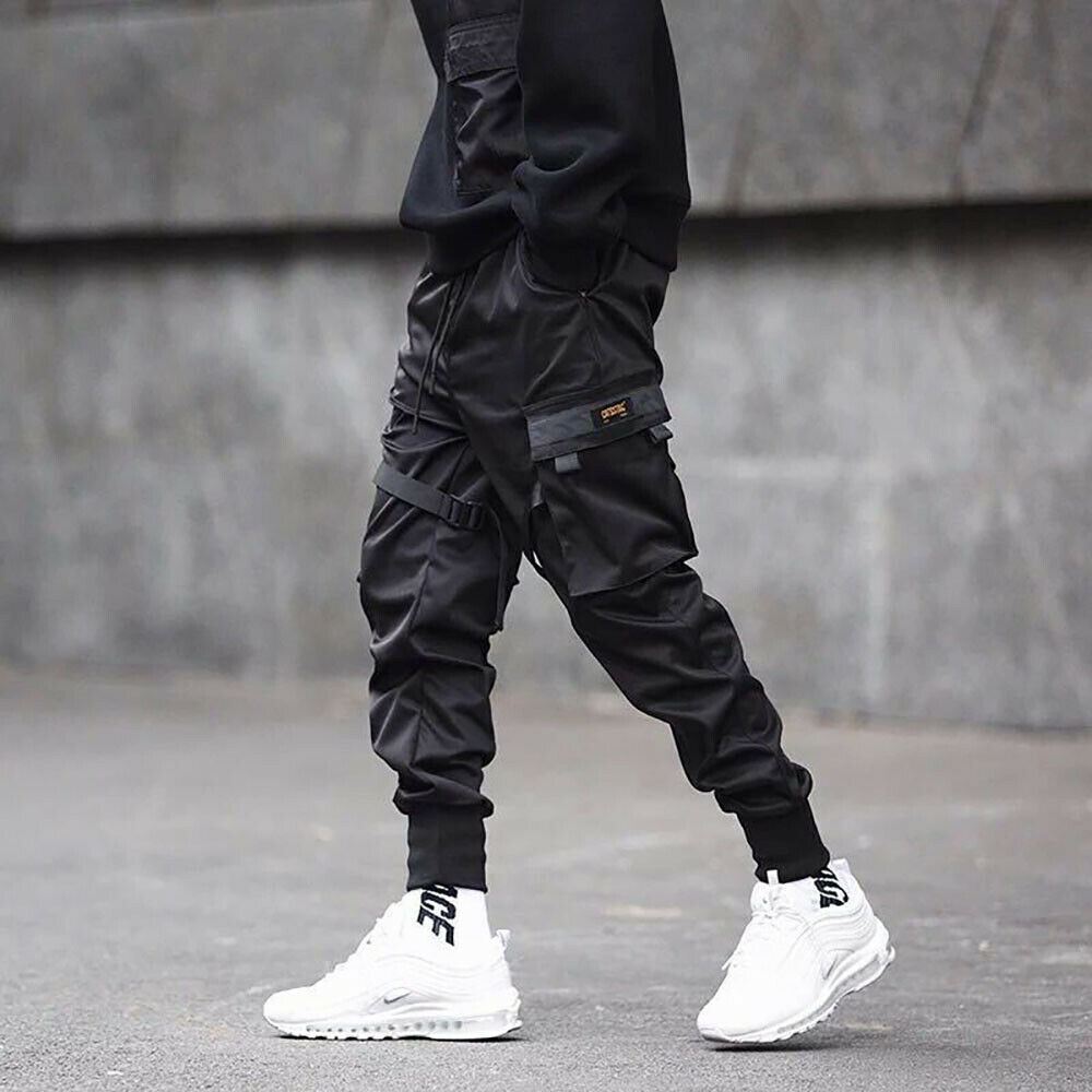 Niepce Techwear Matte Black Pants Streetwear Urban Casual Trouser Joggers