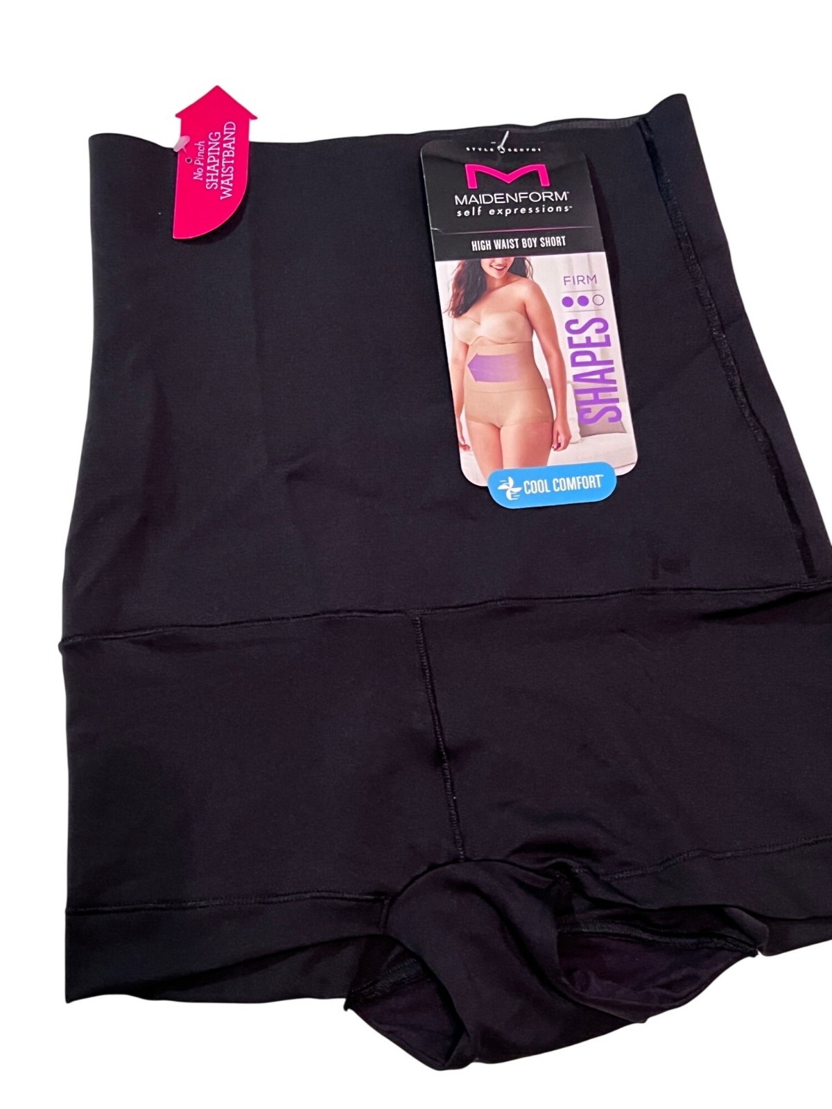 Maidenform Self Expressions High Waist Boy Short Shapewear SZ S