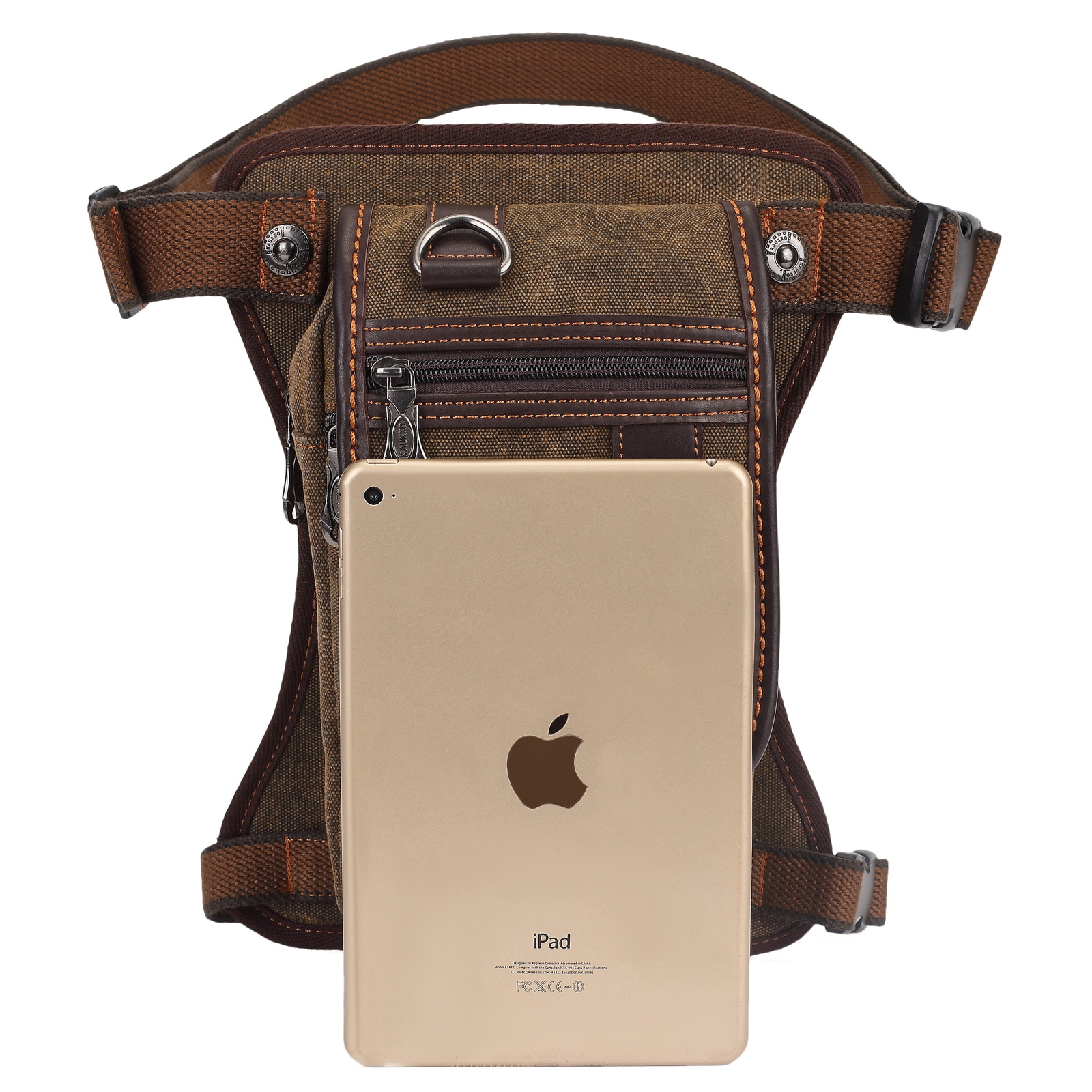 Men’s Multi-Purpose Canvas Drop Leg Bag Travel Waist Pack Motorcycle Hiking bag