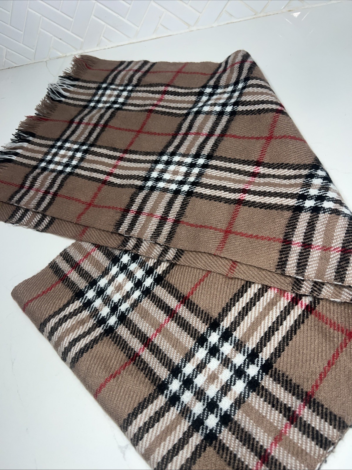 Classic Check Print Scarf