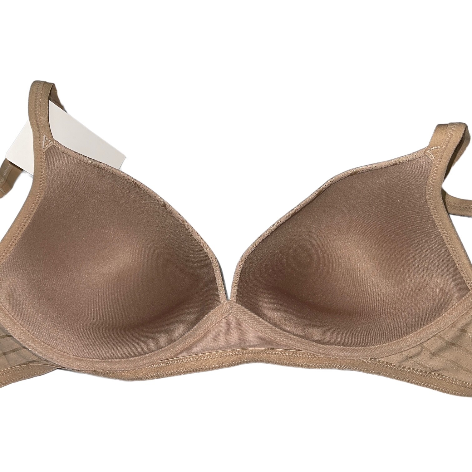 Warner’s Bra Wirefree Lift Jacquard Striped Textured Padded Lined Contour RN1101
