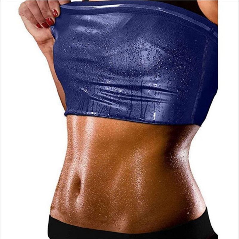 Women Sauna Suit Shirt Sweat Heat Trapping Shapewear Slimmer Body Shaper Vest