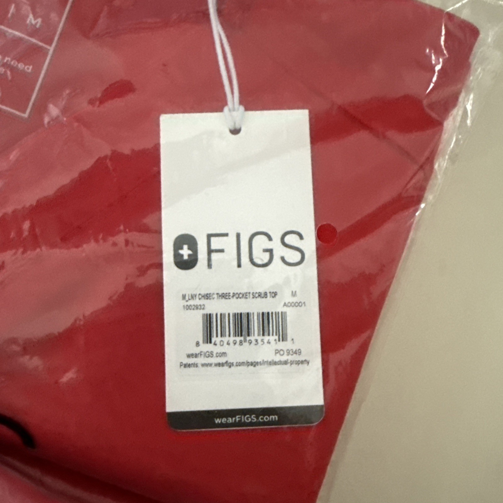 FIGS Men’s Scrub Set – Chiseled (M) & Cairo (M) Lunar New Year Pop Red NWT