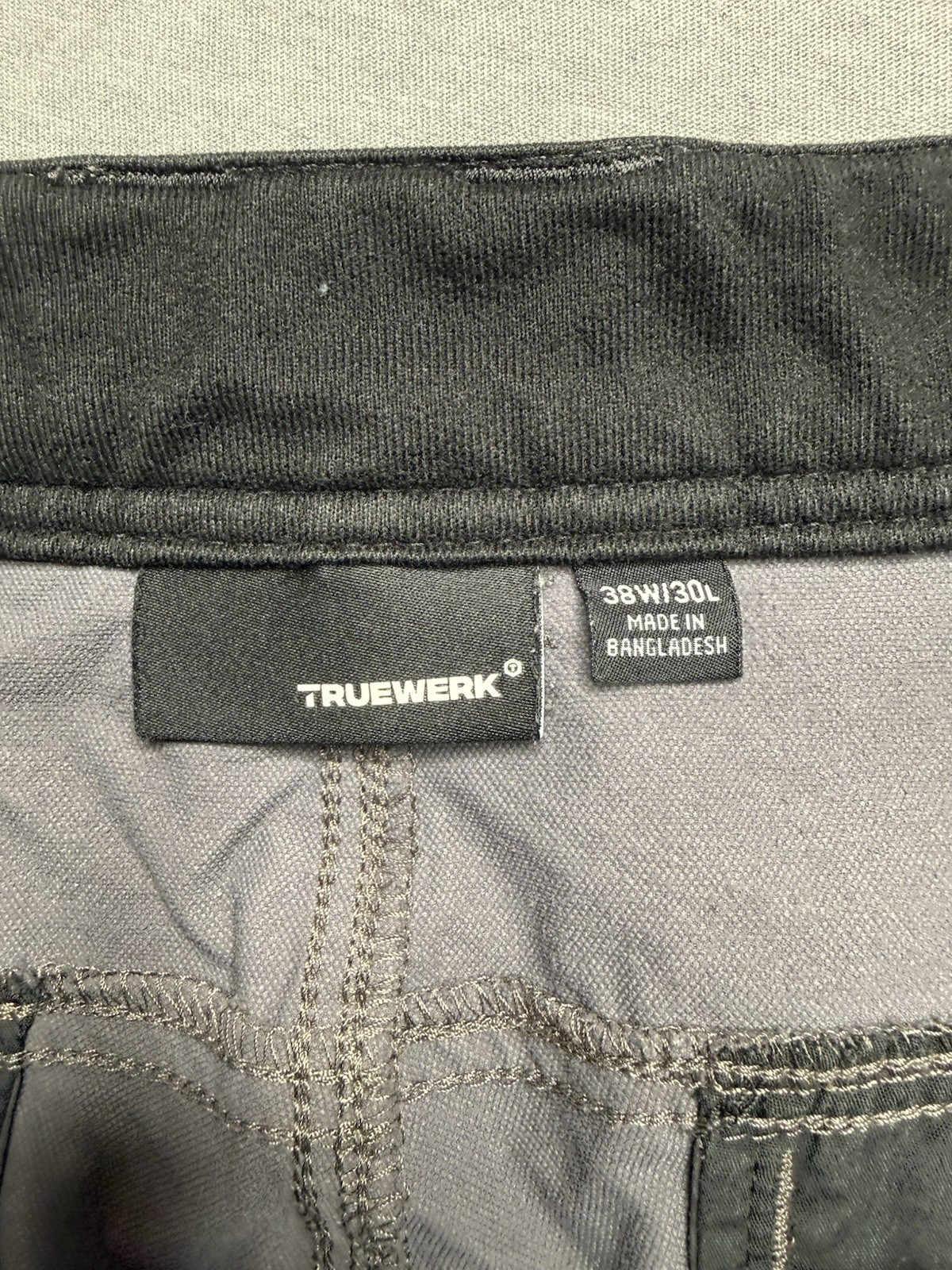 Truewerk T1 Werkpants Mens 38×30 Grey Technical Work Cargo Pants